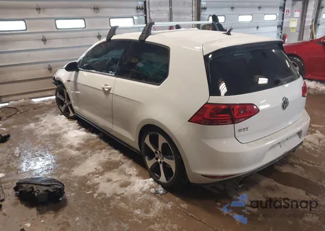 2017 Volkswagen Golf Gti S 2-Door из США, поврежденный, VIN 3VWYT7AU6HM003639